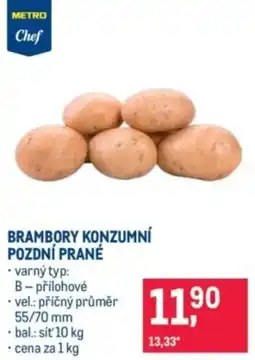 Makro Brambory konzumní pozdní prané nabídka
