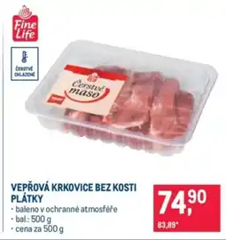 Makro Vepřová krkovice bez kosti plátky nabídka