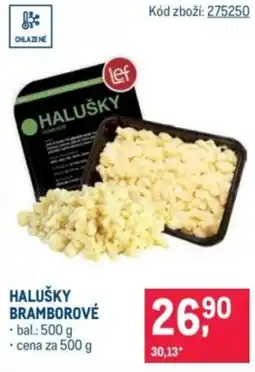 Makro Halušky bramborové nabídka