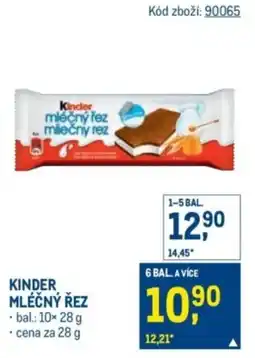 Makro Kinder mléčný řez nabídka