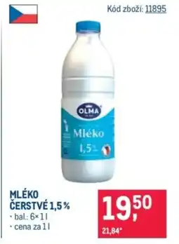 Makro Olma Mléko čerstvé 1,5% nabídka
