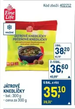 Makro Fine Life Játrové knedlíčky nabídka