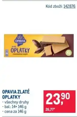 Makro Opavia zlaté oplatky nabídka