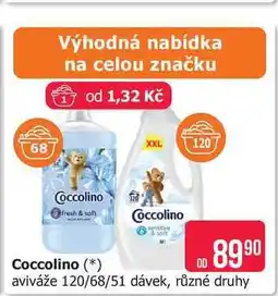 Teta Coccolino aviváž 51 dávek, různé druhy nabídka