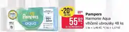Teta Pampers Harmonie Aqua vlhčené ubrousky 48 ks nabídka