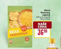 Billa BILLA Těstoviny vaječné nabídka