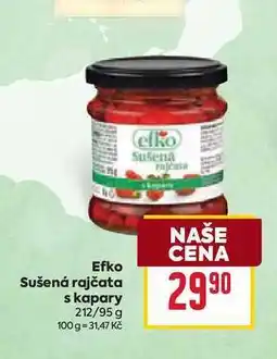 Billa Efko Sušená rajčata s kapary 212/95 g nabídka