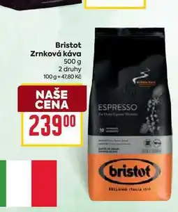 Billa Bristot Zrnková káva nabídka
