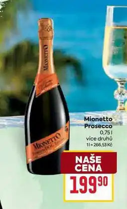 Billa Mionetto Prosecco nabídka