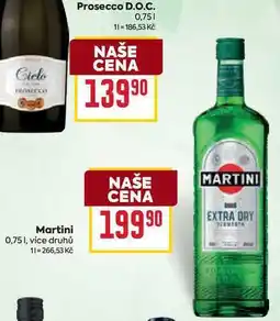 Billa Martini nabídka