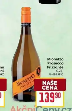 Billa Mionetto Prosecco Frizzante nabídka