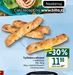 Billa Tyčinka s olivami z naší pece 1 ks nabídka