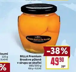 Billa BILLA Premium Broskve půlené v sirupu se skořicí 880/300 g nabídka