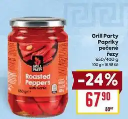 Billa Grill Party Papriky pečené řezy 650/400 g nabídka