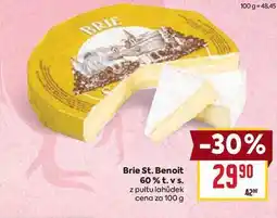 Billa Brie St. Benoit 60% t. v s. z pultu lahůdek cena za nabídka