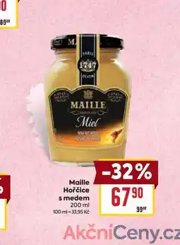 Billa Maille Hořčice s medem nabídka