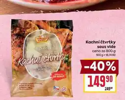 Billa Kachní čtvrtky sous vide cena za nabídka