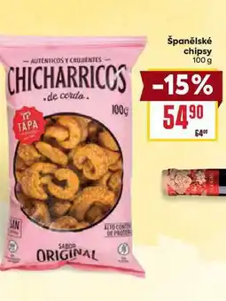 Billa Španělské chipsy nabídka