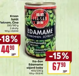 Billa Ita-San Edamame sójové boby 400/230 g nabídka