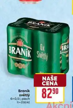 Billa Braník světlý 6x 0,51, plech nabídka