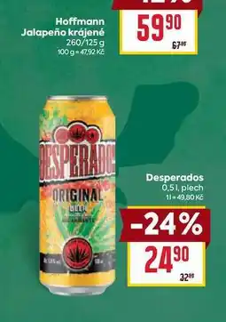 Billa Desperados 0,51, plech nabídka