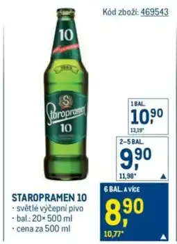 Makro Staropramen 10 nabídka