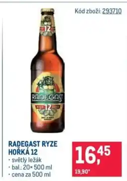 Makro Radegast ryze hořká 12 nabídka