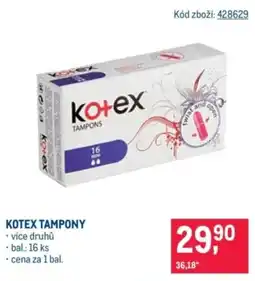 Makro Kotex tampony nabídka