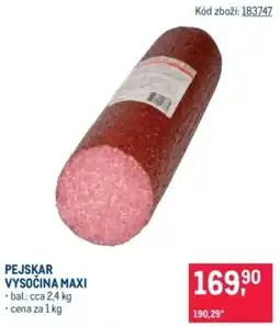 Makro Pejskar vysočina maxi nabídka