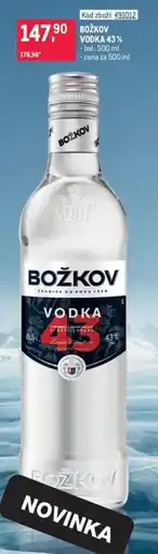 Makro Božkov vodka 43% nabídka
