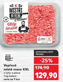 Kaufland Vepřové mleté maso XXL nabídka