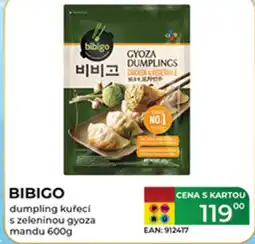 Tamda Foods BIBIGO dumpling kuřecí s zeleninou gyoza mandu nabídka