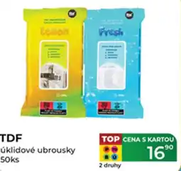 Tamda Foods TDF úklidové ubrousky nabídka