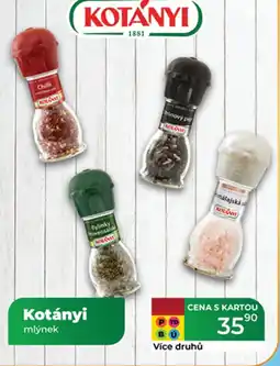 Tamda Foods Kotányi mlýnek nabídka