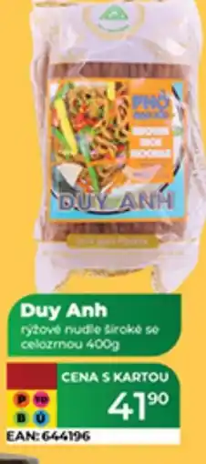 Tamda Foods DUY Anh Ryžové nudle celozrnou nabídka