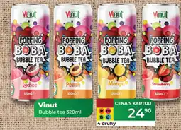 Tamda Foods Vinut Bubble tea nabídka