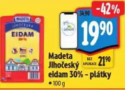 Albert Madeta Jihočeský eidam 30% - plátky nabídka