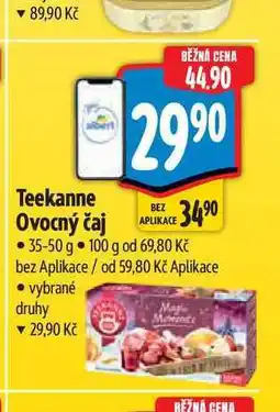 Albert Teekanne Ovocný čaj nabídka
