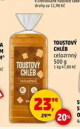 Penny Market TOUSTOVÝ CHLÉB celozrnný nabídka