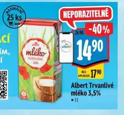 Albert Albert Trvanlivé mléko 3,5% nabídka