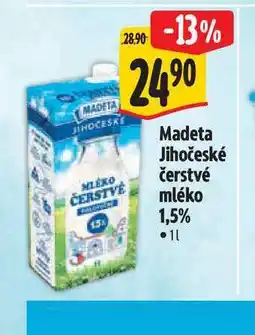 Albert Madeta Jihočeské čerstvé mléko nabídka