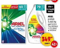 Penny Market ARIEL prášek nabídka
