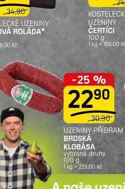 Flop BRDSKÁ KLOBÁSA vybrané druhy nabídka