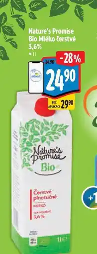Albert Nature's Promise Bio Mléko čerstvé 3,6% nabídka