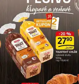 Flop TOUSTOVÝ CHLÉB vybrané druhy nabídka