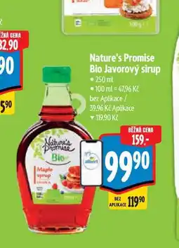 Albert Nature's Promise Bio Javorový sirup nabídka