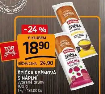 Flop ŠPIČKA KRÉMOVÁ S NÁPLNÍ vybrané druhy nabídka
