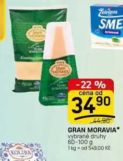 Flop GRAN MORAVIA vybrané druhy nabídka
