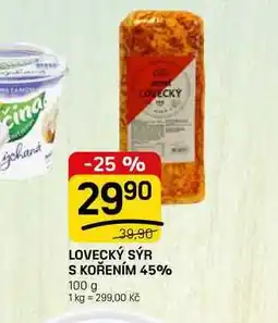 Flop LOVECKÝ SÝR S KOŘENÍM 45% nabídka