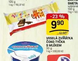 Flop VESELÁ ZVÍŘÁTKA ČOKO TYČKA S MLÉKEM nabídka
